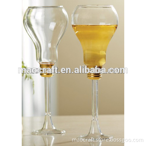 light bulb wine glasses